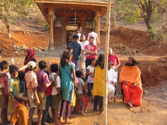 Begining of project- "Health and Nureition" in the village of Datta Tapovan