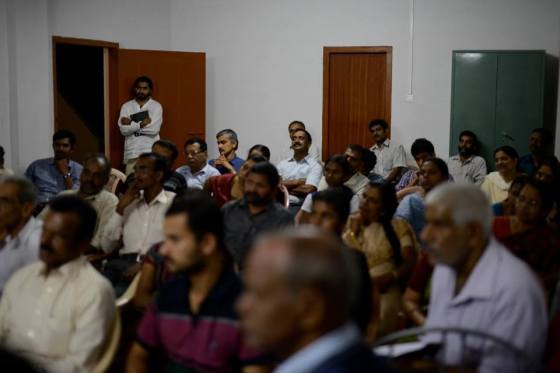 Audience for book release Malayalam translation of 'in search of the precious' . 