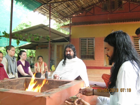 Homa at Ayurveda Yoga Villa ,Palvelicham
