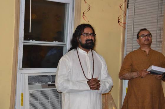 Mohanji in New York, presenting the book about Kailash Yatra