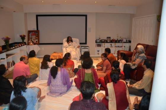 Mohanji's devotees were very excited to be led through the meditation with their beloved Master.