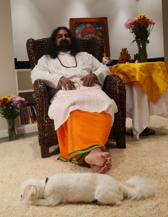Prostrated right at the lotus feet :)