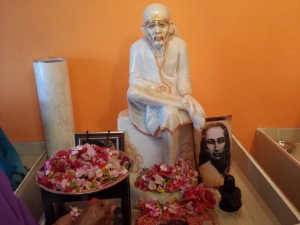 Offering flowers at Shirdhi Baba’s feet