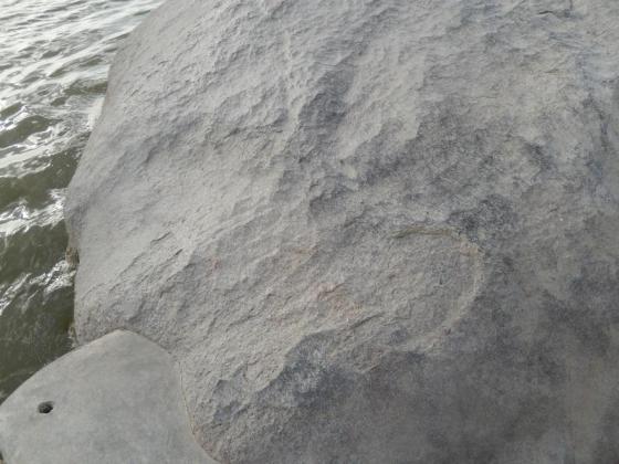 Footprints on the rock of Sriada Sri Vallabha
