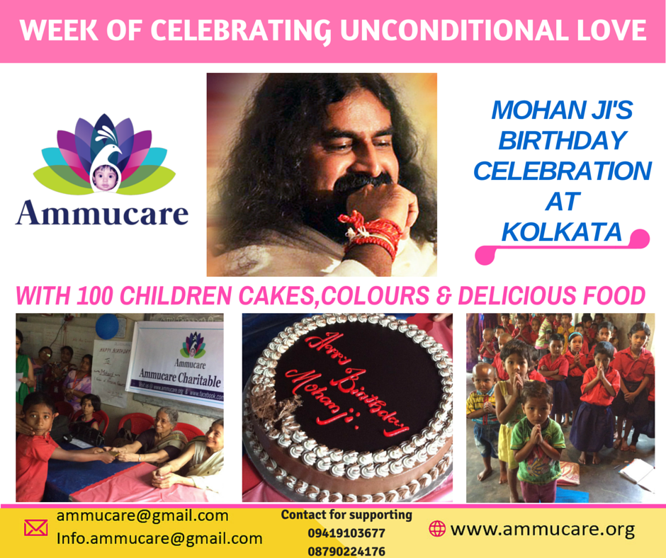 KOLKATA, Mohanjis birthday celebrations 2016, Ammucare