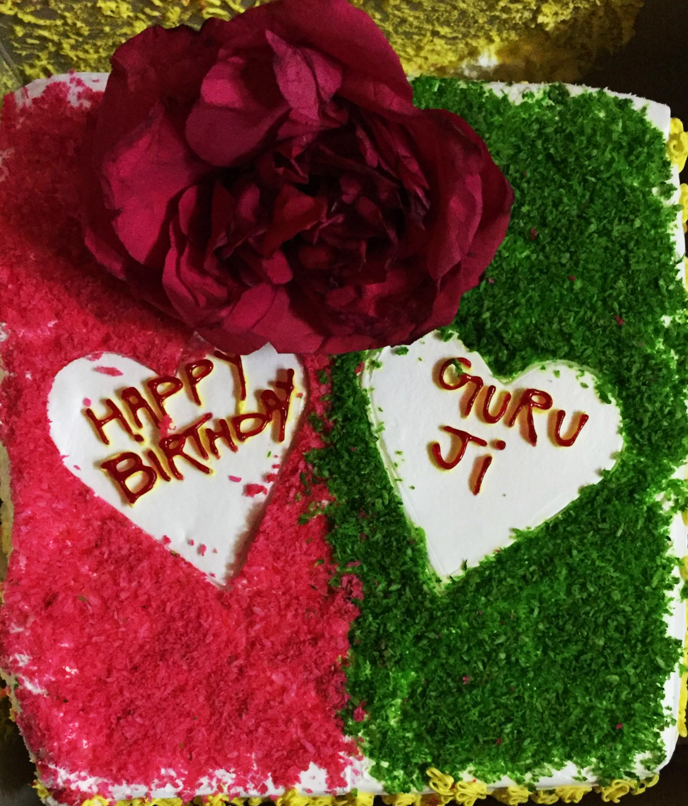 Mohanjis birthday celebration in Jammu 2016 - cake