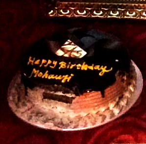 Mohanjis birthday celebration in Kolkata - cake 2016