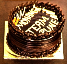Mohanjis birthday celebration in Pune 2016 - cake