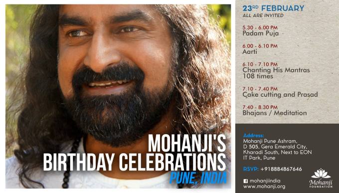 Mohanjis birthday celebration in Pune 23rd Feb