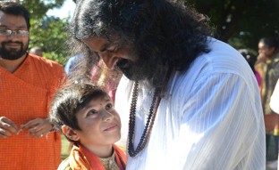 8 Sahil, a 10 year old devotee, that opened the weekend program by performing Padam Pooja