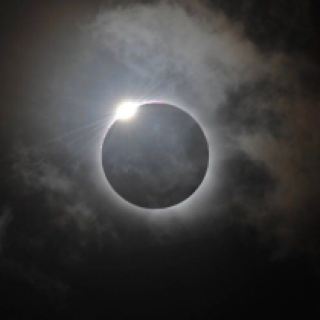 Mohanji's image in the sky during total solar eclipse 2017