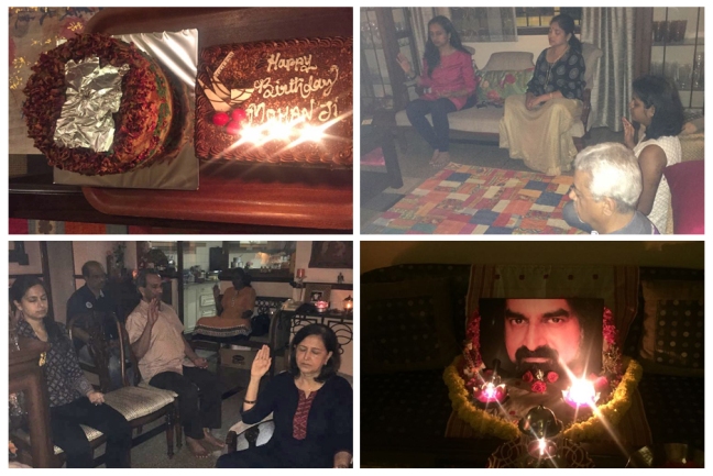 The Bangalore Mohanji Family celebrated Mohanji's Birthday by starting with Power of Purity Meditation, followed by Chanting, Mohanji Arati and Cake cutting