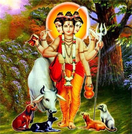 datta with his messengers